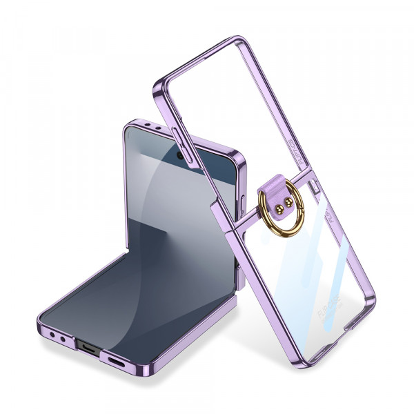 Futrola RING LINES za Samsung F751B Galaxy Z Flip 7 5G ljubicasta (GKK case)