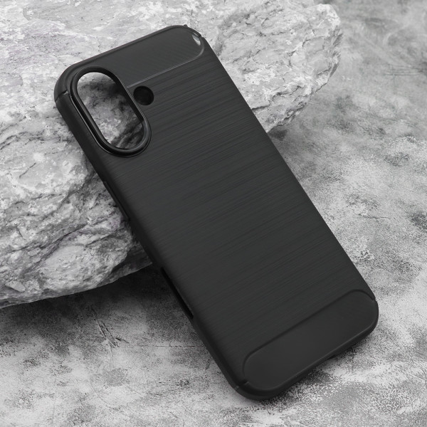 Futrola silikon BRUSHED za iPhone 17 (6.3) crna