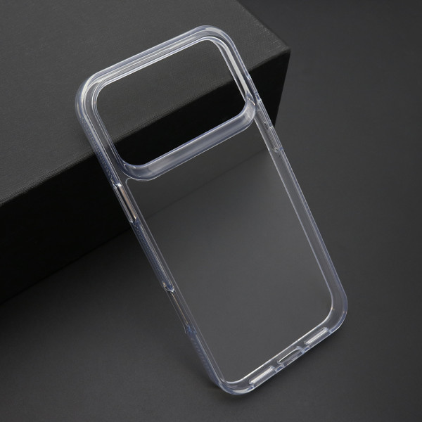 Futrola COLOR FRAME za iPhone 17 Pro Max (6.9) srebrna (providna)