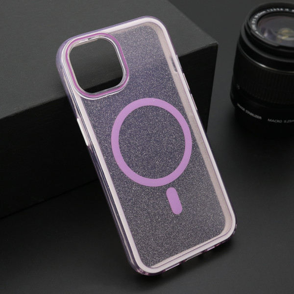 Futrola CRYSTAL MagSafe za iPhone 13 (6.1) ljubicasta