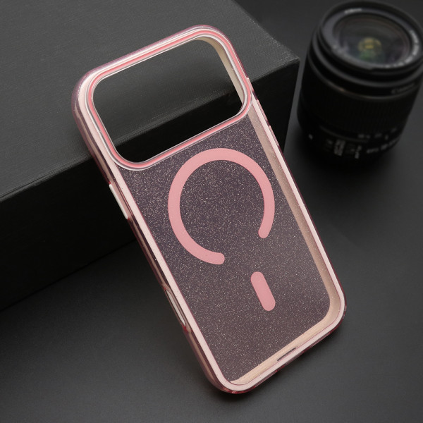 Futrola CRYSTAL MagSafe za iPhone 17 Pro Max (6.9) roze