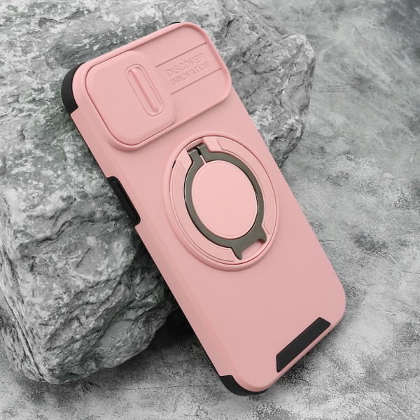 Futrola DEFENDER CAMSHIELD za iPhone 13 (6.1) roze