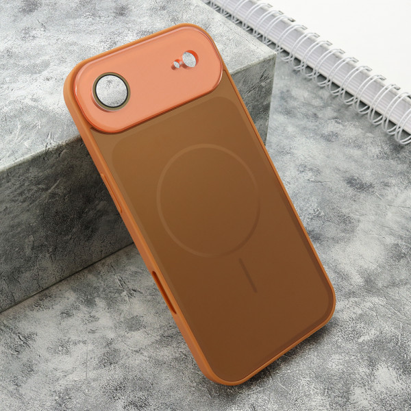 Futrola COLOR METAL MagSafe II za iPhone AIR (6.6) narandzasta