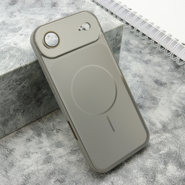 Futrola COLOR METAL MagSafe II za iPhone AIR (6.6) srebrna