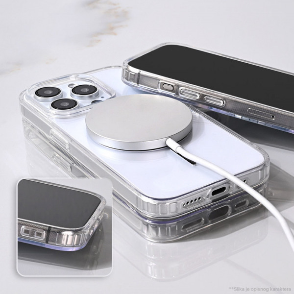 Maska Mag Case Clear Slim za Samsung A07/ A075F narandzasta