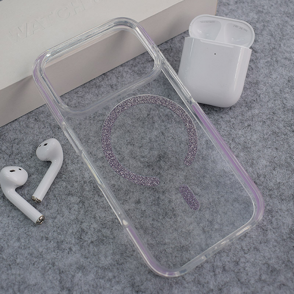 Maska Mag Case Bling za iPhone 17 Pro ljubicasta