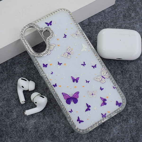 Maska Sunny Garden za iPhone 17 Purple Blossom