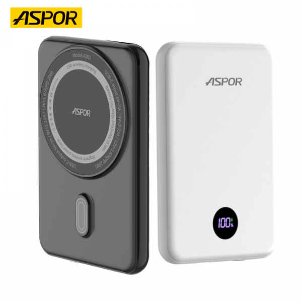 Power Bank Aspor Mag Charger A383 PD 20W 5000 mAh beli