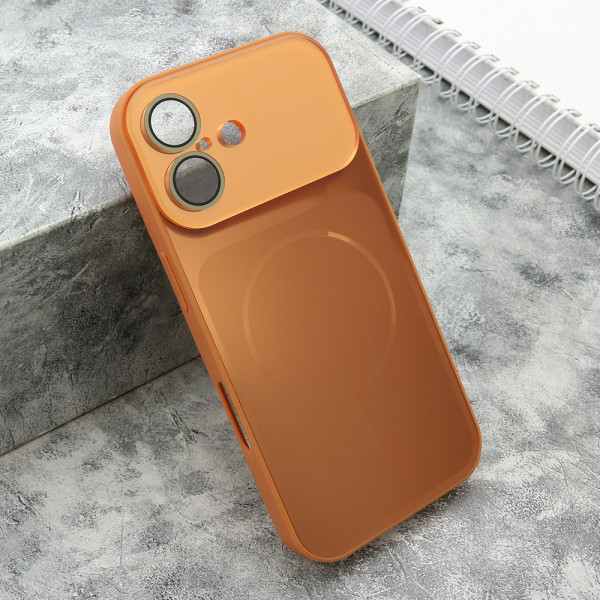 Futrola COLOR METAL MagSafe II za iPhone 17 (6.3) narandzasta