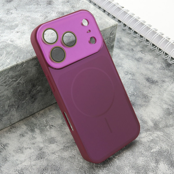 Futrola COLOR METAL MagSafe II za iPhone 17 Pro (6.3) roze