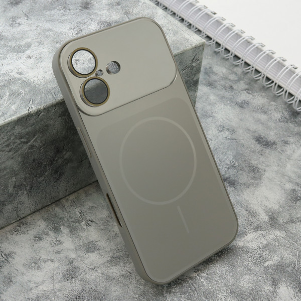 Futrola COLOR METAL MagSafe II za iPhone 17 (6.3) srebrna