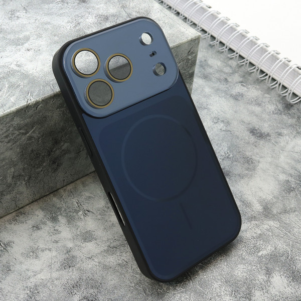 Futrola COLOR METAL MagSafe II za iPhone 17 Pro (6.3) tamno plava