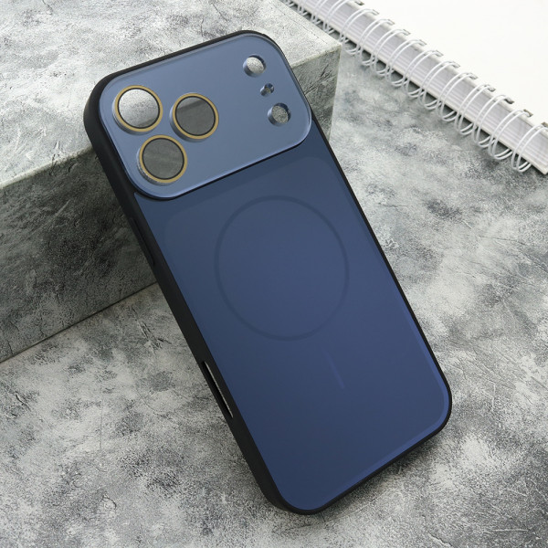 Futrola COLOR METAL MagSafe II za iPhone 17 Pro Max (6.9) tamno plava