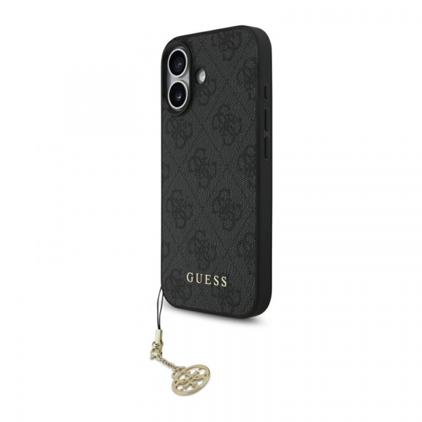 Maska Guess 4G Charms Collection MagSafe za iPhone 17 crna