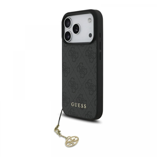 Maska Guess 4G Charms Collection MagSafe za iPhone 17 Pro crna