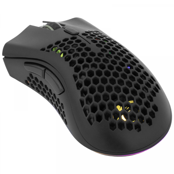 White Shark MIS WGM 5012 LIONEL, Whireless Mouse Black RGB / 10000 dpi