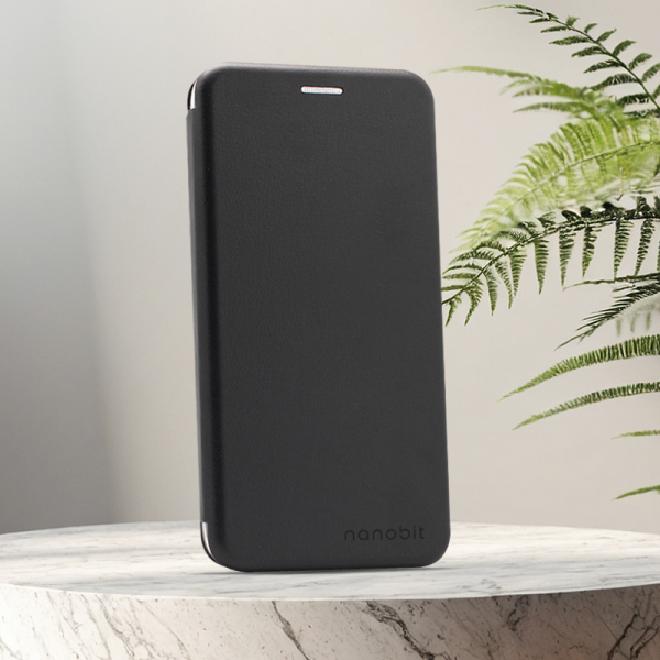 Maska na preklop Nanobit Coral Book za Honor 400 Smart/ X7d crna