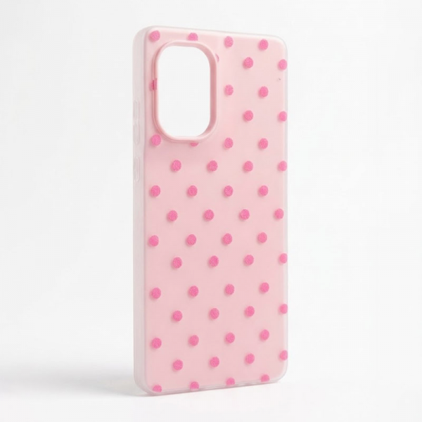 Maska Candy Dots za Motorola Edge 50 Fusion pink