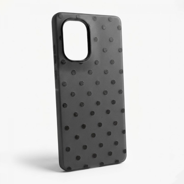 Maska Candy Dots za Motorola Edge 50 Fusion crna