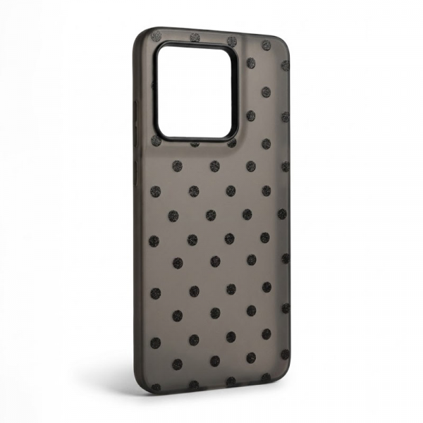 Maska Candy Dots za Motorola Edge 60 Fusion/ Edge 60/ Edge 60S crna