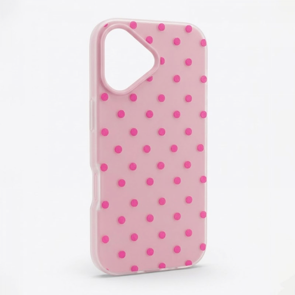 Maska Candy Dots za iPhone 17 pink