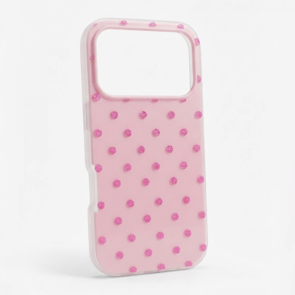 Maska Candy Dots za iPhone 17 Pro pink