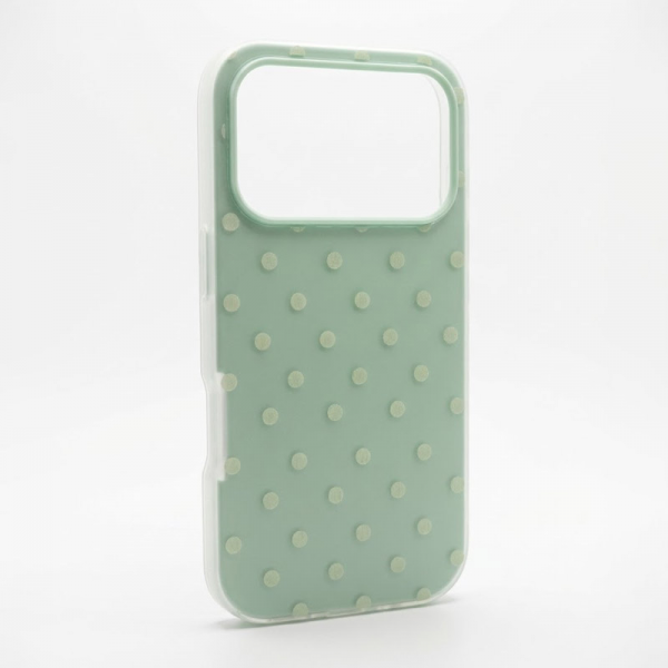 Maska Candy Dots za iPhone 17 Pro tirkiz
