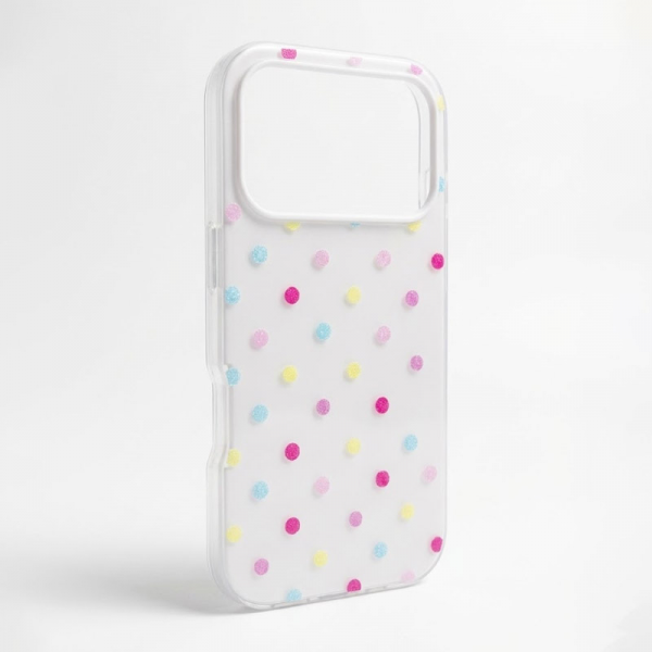 Maska Candy Dots za iPhone 17 Pro bela
