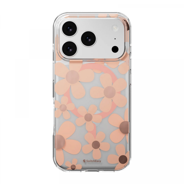 Maska Mag Case SwitchEasy Fleur za iPhone 17 Pro roze zlatna