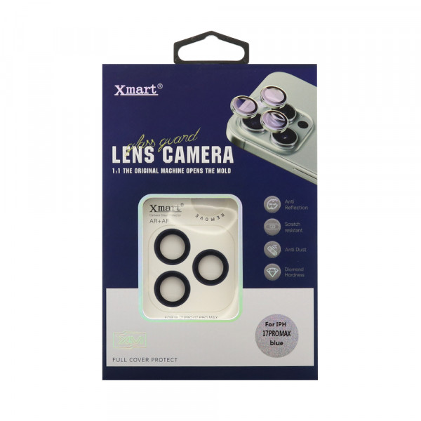 Folija za zastitu kamere X-MART OG camera film za iPhone 17 Pro (6.3)/iPhone 17 Pro Max (6.9) plava