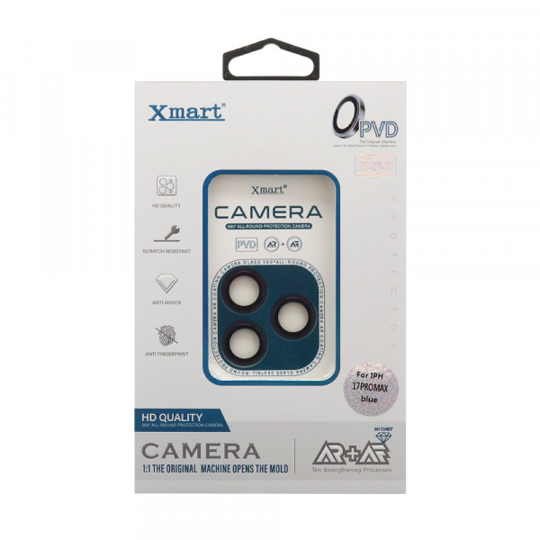 Folija za zastitu kamere X-MART PVD camera film za iPhone 17 Pro (6.3)/iPhone 17 Pro Max (6.9) plava