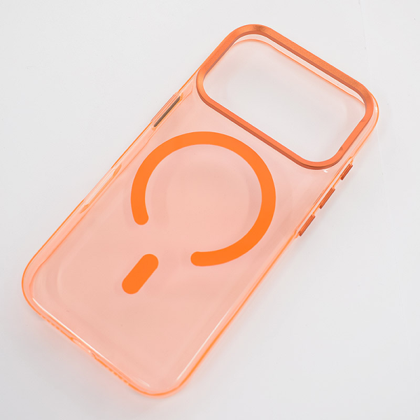 Maska Mag Case IPF Transparent za iPhone 17 Pro max narandzasta