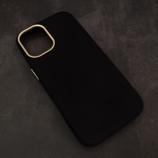 Maska Mag Case Alkantara za iPhone 17 crna