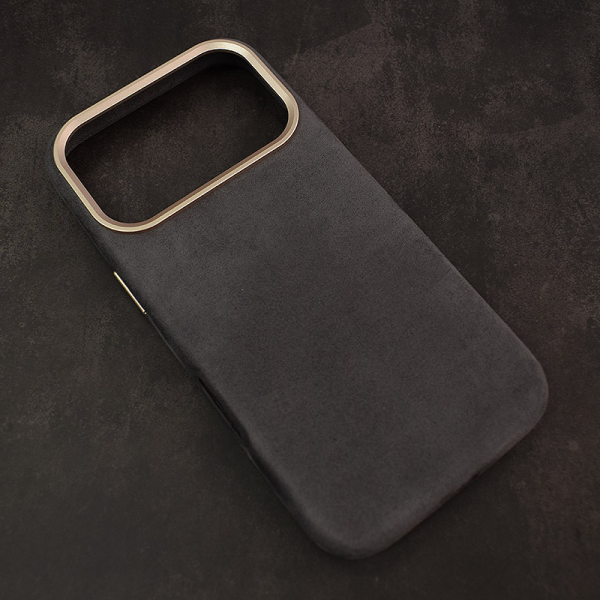 Maska Mag Case Alkantara za iPhone 17 Pro siva