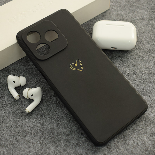 Maska Golden Heartbeat za Honor X5c/ X5c Plus crna