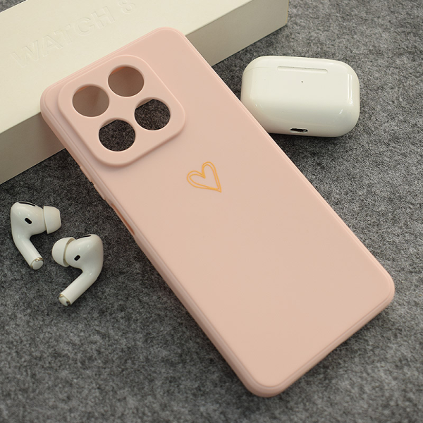 Maska Golden Heartbeat za Honor 400 Smart/ X7d roze