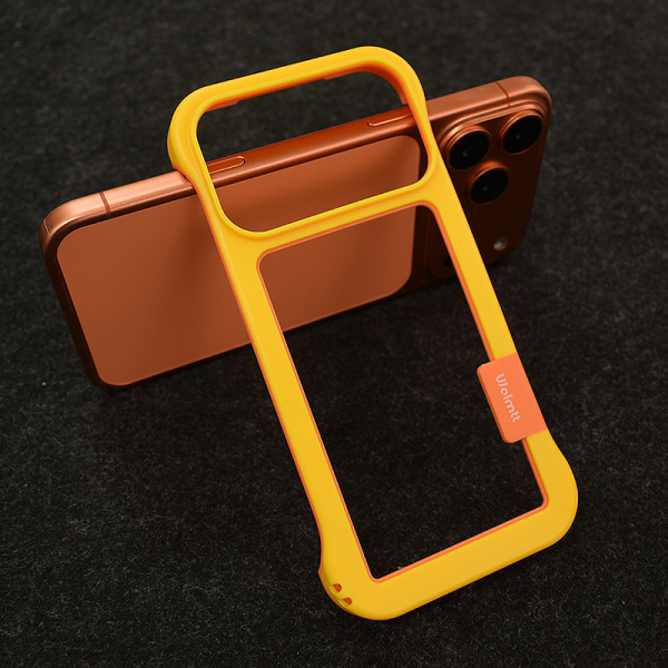 Maska Wolmtt Candy Bumper za iPhone 17 Pro zuta