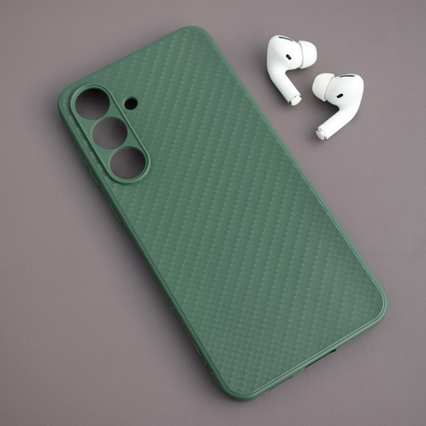 Maska Carbon fiber za Samsung S25 FE/ S731B zelena
