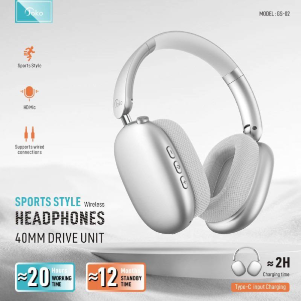 Bluetooth Slusalice KONFULON Joko GS02 sive