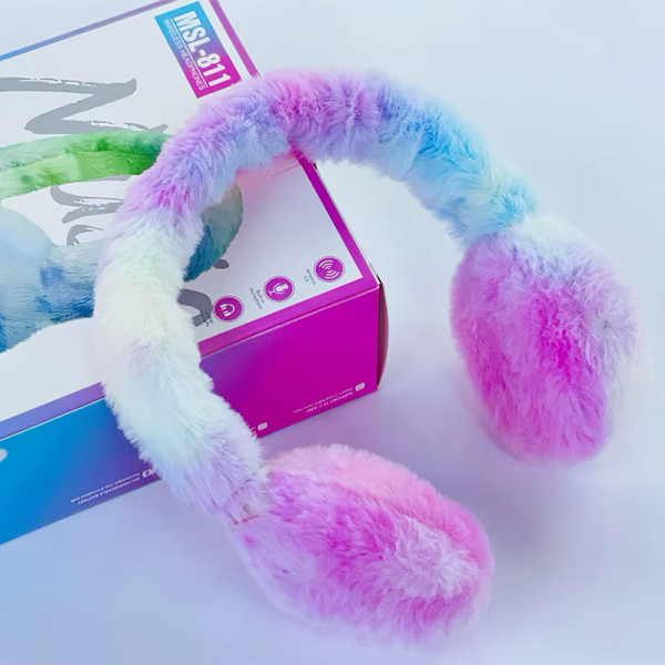 Bluetooth slusalice Earmuff MSL-811 pink