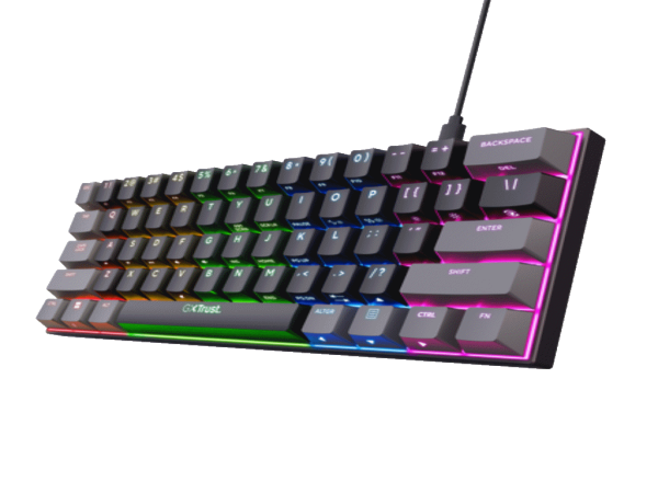Tastatura TRUST GXT867 ACIRA 60% MINI/mehanicka/Gaming/ US/crna