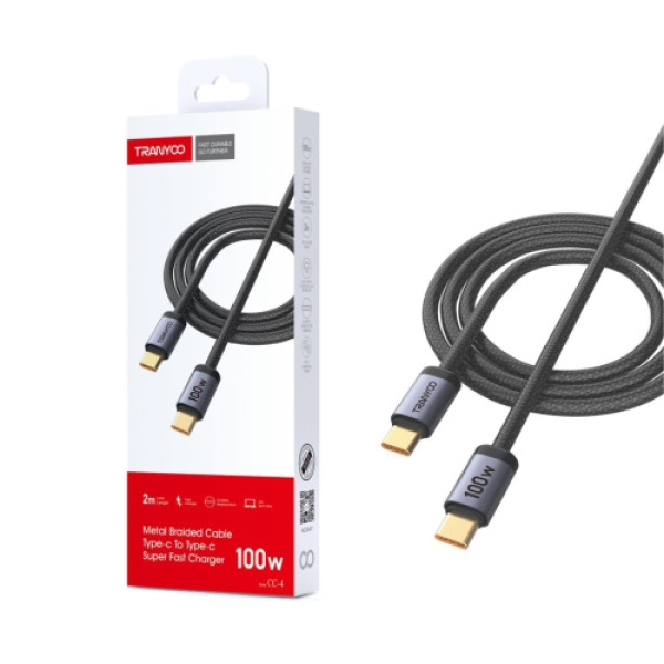TRANYOO USB Kabl T-CC4 100W USB-C na USB-C 2m