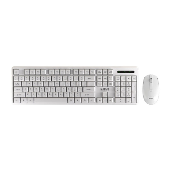 MARVO TASTATURA+MIS WIRELESS  WS005WH OFFICE BELA