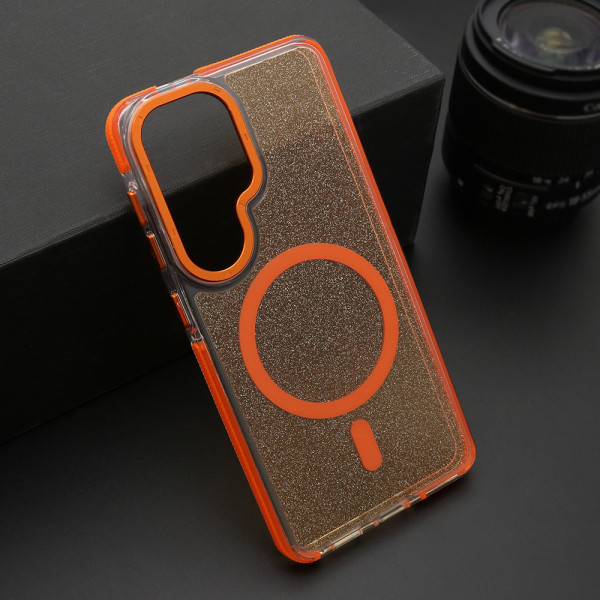 Futrola SPARKLING LOOK MagSafe za Samsung S941B Galaxy S26 5G narandzasta