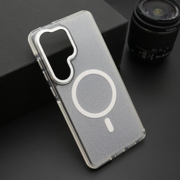 Futrola SPARKLING LOOK MagSafe za Samsung S948B Galaxy S26 Ultra 5G bela