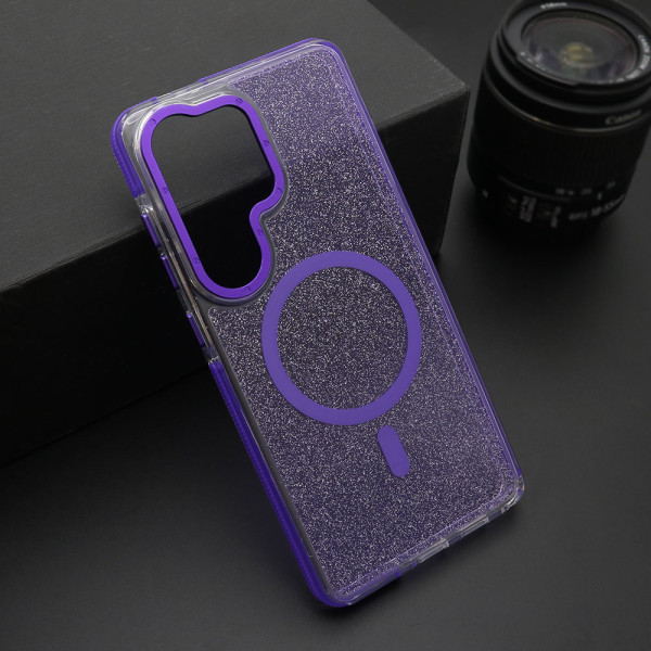 Futrola SPARKLING LOOK MagSafe za Samsung S948B Galaxy S26 Ultra 5G ljubicasta