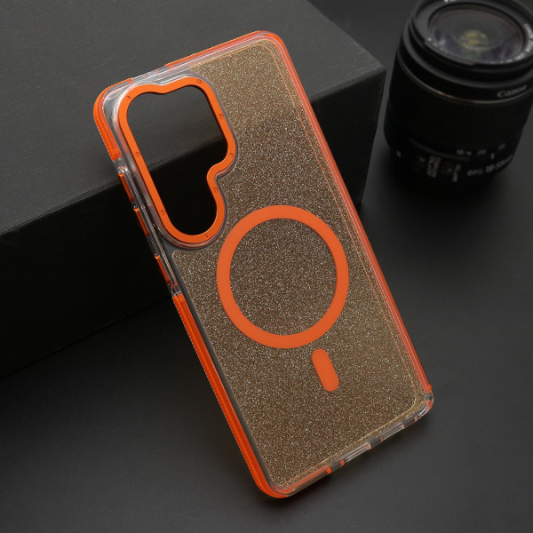 Futrola SPARKLING LOOK MagSafe za Samsung S948B Galaxy S26 Ultra 5G narandzasta