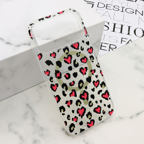 Futrola LEOPARD MagSafe za iPhone 17 Pro Max (6.9) roze