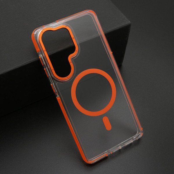 Futrola TRANSPARENT LOOK MagSafe za Samsung S948B Galaxy S26 Ultra 5G narandzasta