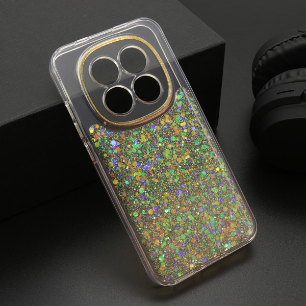 Futrola CRYSTAL GLOW za Xiaomi Redmi Note 15 Pro 5G narandzasta